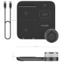 AISENS Cargador Inalámbrico 4 en 1 de 15W para Móvil, Apple Watch y Auriculares, Negro